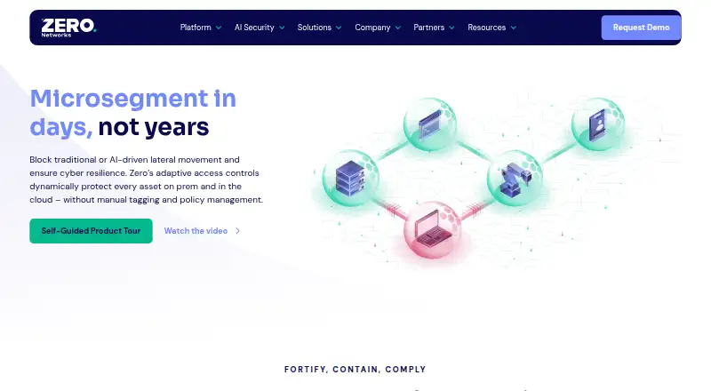 The Zero Networks Segment homepage