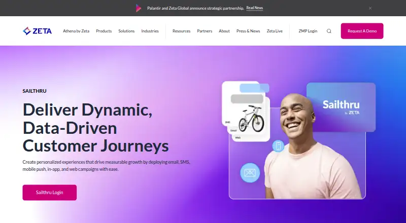 The Sailthru homepage