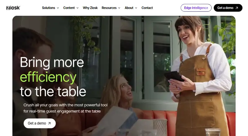 The Ziosk homepage