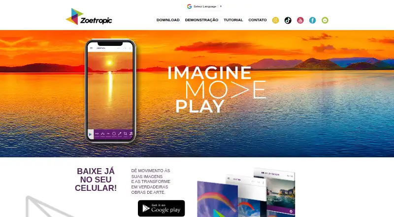 The Zoetropic homepage