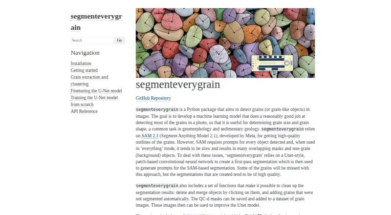 The segmenteverygrain homepage