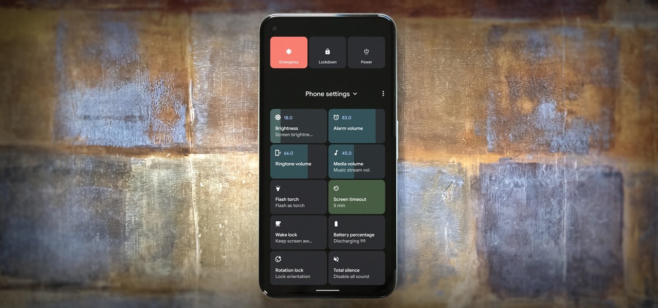 How to get the Android 11 power menu in Android 12?