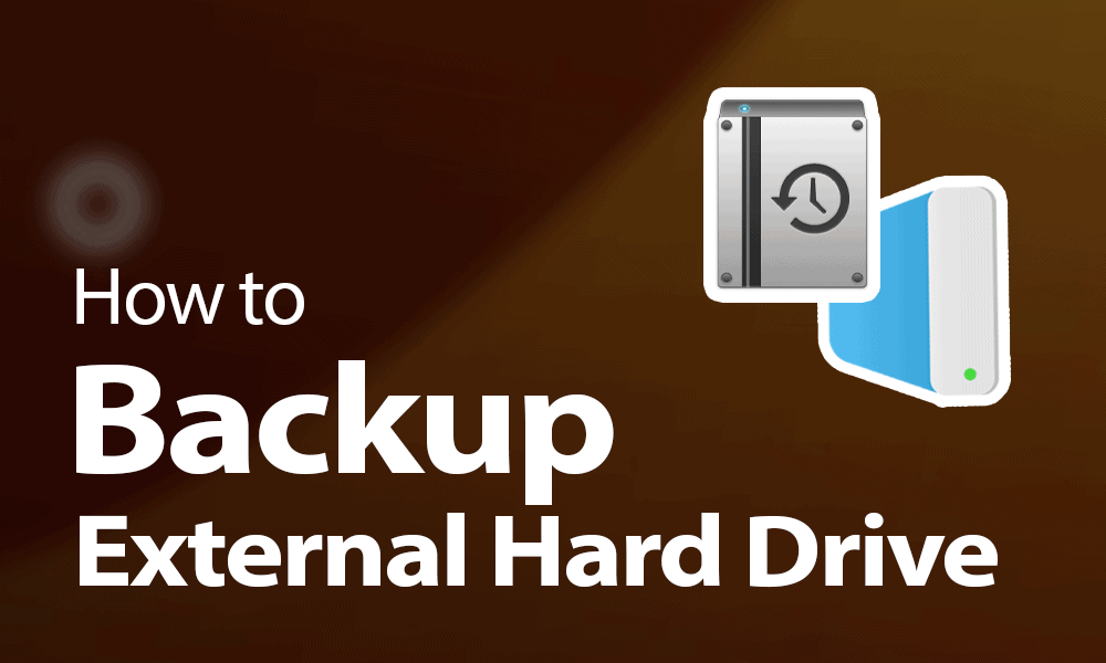 How to back up data on a windows computer using an external hard drive
