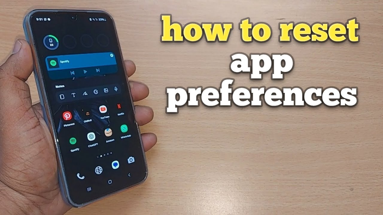 How to reset app preferences on samsung galaxy