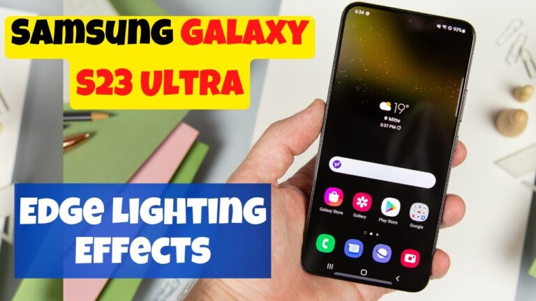 How to Use Edge Lighting on Samsung Phones